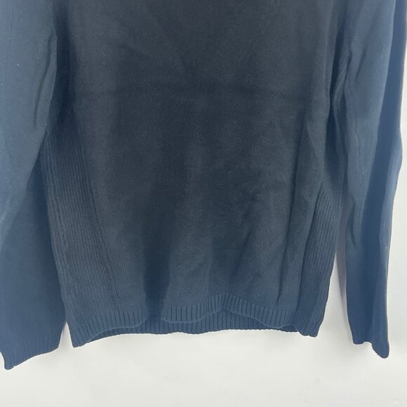 NVO Sport by Lanctot Sweater Size L Long Sleeve V Neck 94% Cotton 1% Spandex - Picture 9 of 9